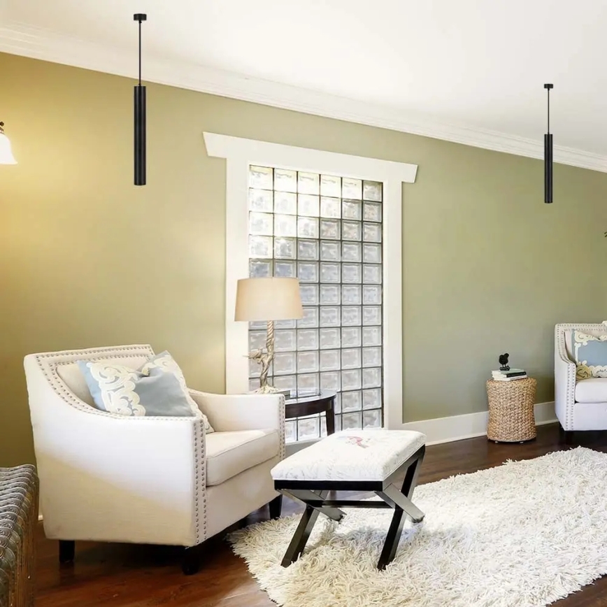 Kattovalaisin 1xGU10/35W/230V 50 cm musta