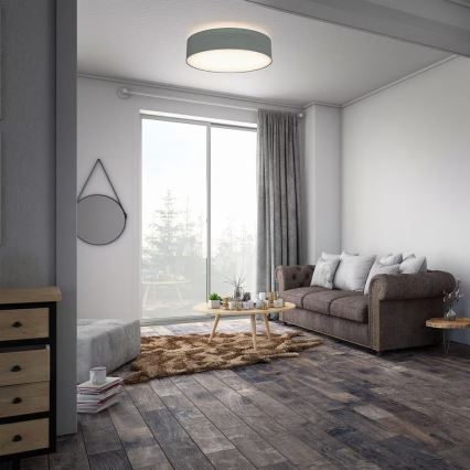 Kattovalaisin 2x E27/40W/230V, halkaisija 38 cm, harmaa