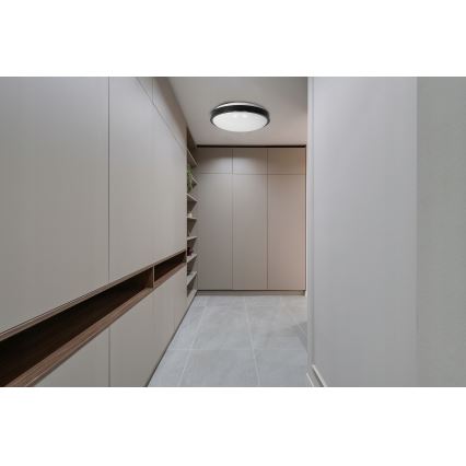 Kattovalaisin 2xE27/40W/230V halkaisija 29,5 cm musta