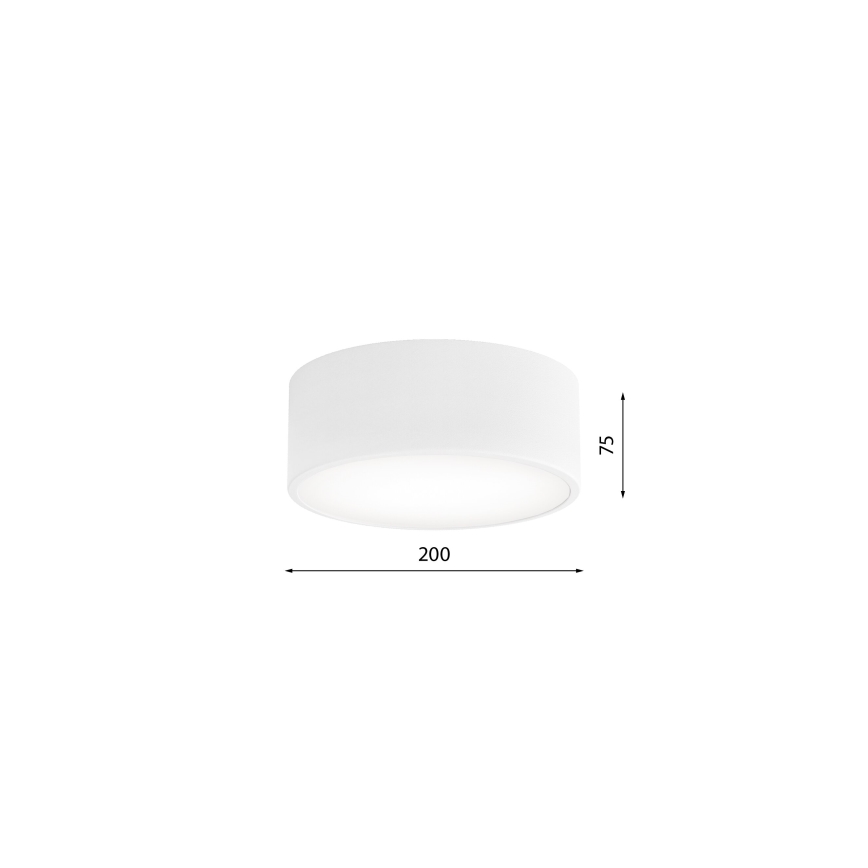 Kattovalaisin CLEO, liike- ja hämärätunnistimella, 1xE27/40W/230V, Ø 20 cm, valkoinen