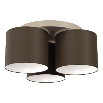 Kattovalaisin ARDEN 3xE27/15W/230V, halkaisija 30 cm, beige/ruskea
