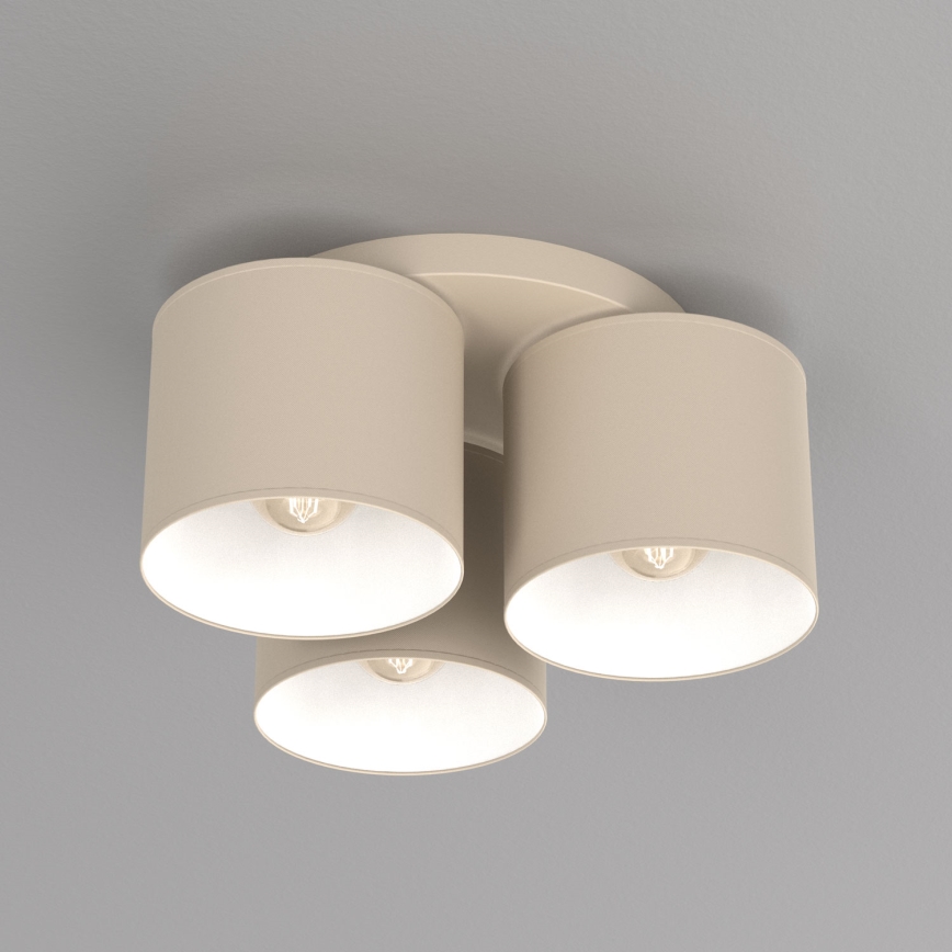 Kattovalaisin ARDEN, 3× E27 (enintään 15 W) / 230 V, halkaisija 30 cm, beige