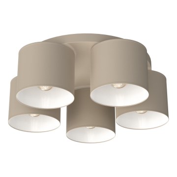Kattovalaisin ARDEN 5xE27/15W/230V halkaisija 44 cm beige