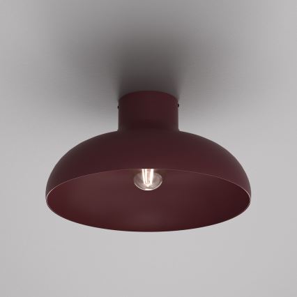 Kattovalaisin BASCA 1xE27/15W/230V Ø 40 cm burgundinpunainen