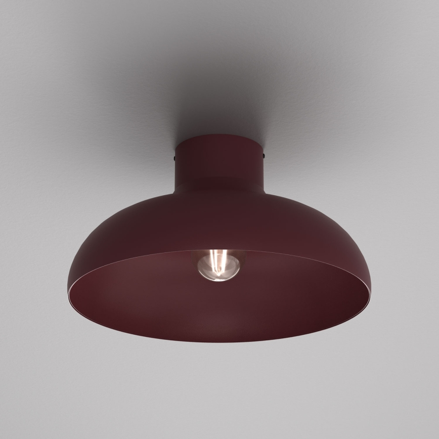 Kattovalaisin BASCA 1xE27/15W/230V Ø 40 cm burgundinpunainen
