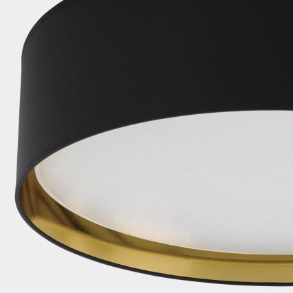 Kattovalaisin BILBAO 4xE27/15W/230V d. 60 cm musta/kulta