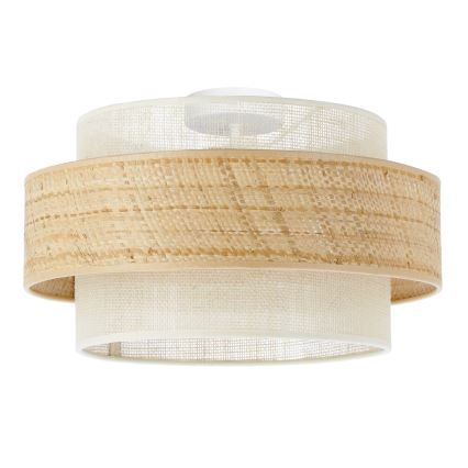 Kattovalaisin BOHO 1xE27/60W/230V Ø 40 cm juutti/kerma