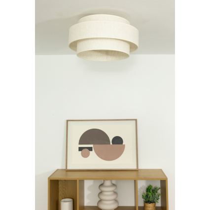Kattovalaisin BOHO 1xE27/60W/230V, Ø 40 cm, valkoinen