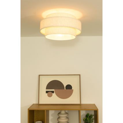 Kattovalaisin BOHO 1xE27/60W/230V, Ø 40 cm, valkoinen