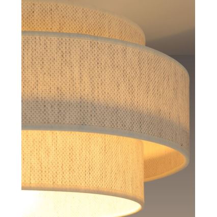 Kattovalaisin BOHO 1xE27/60W/230V, Ø 40 cm, valkoinen
