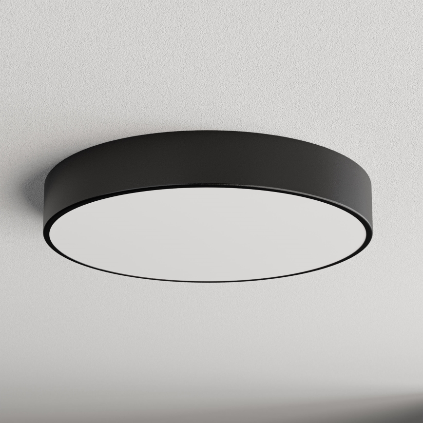 Kattovalaisin liike- ja hämäräanturilla CLEO 4xE27/24W/230V, halkaisija 50 cm, musta