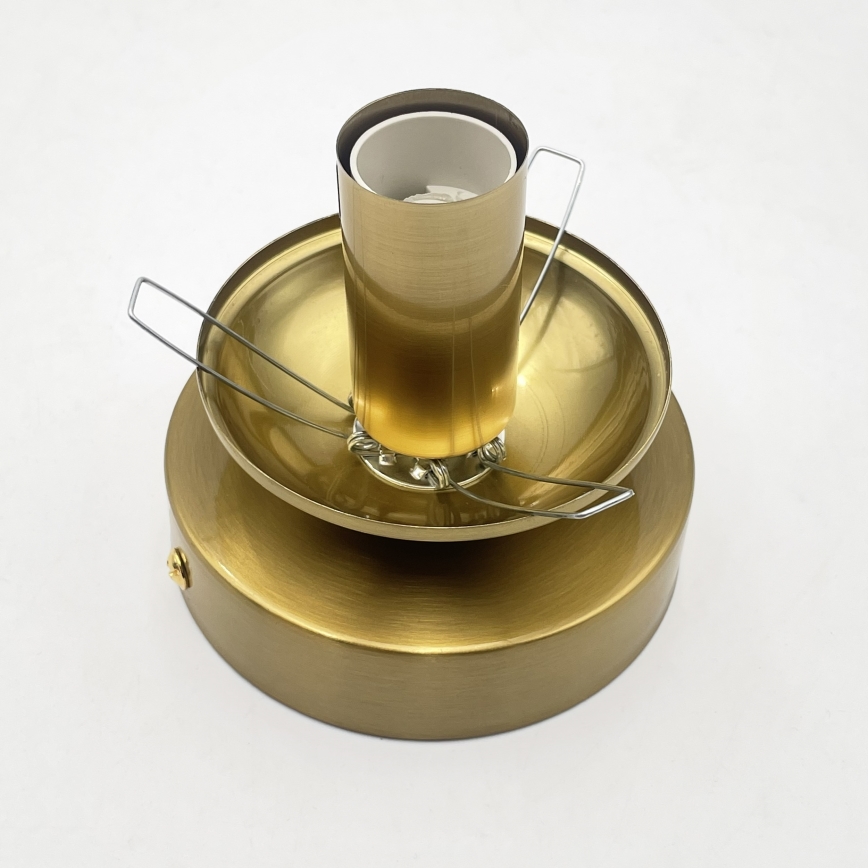Kattovalaisin CRISTAL 1xE14/15W/230V messinki/savuinen beige
