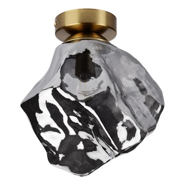 Kattovalaisin CRISTAL 1xE14/15W/230V messinki/savunmusta