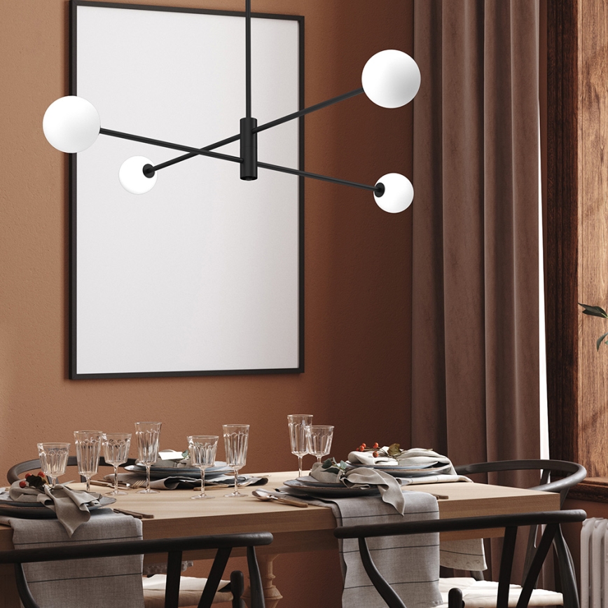 Kattovalaisin DORI 4xG9/25W/230V musta