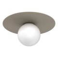 Kattovalaisin FLAT 1xE27/15W/230V Ø 35 cm beige