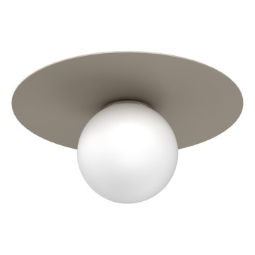 Kattovalaisin FLAT 1xE27/15W/230V Ø 35 cm beige