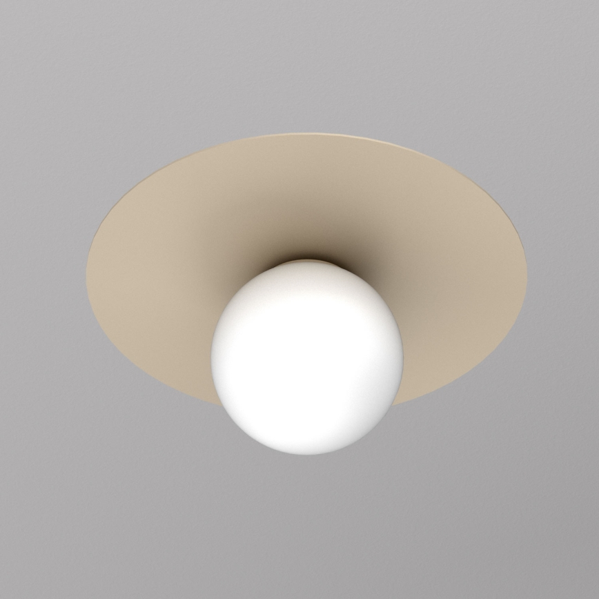 Kattovalaisin FLAT 1xE27/15W/230V Ø 35 cm beige