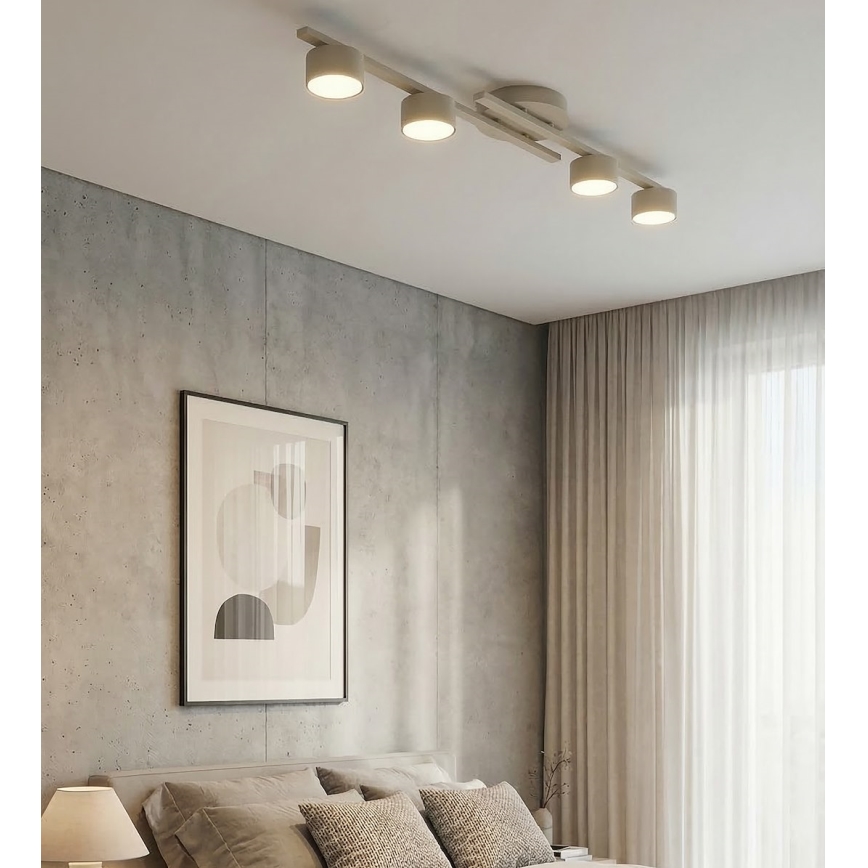 Kattovalaisin FRAGMENT 4xGX53/12W/230V beige