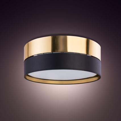 Kattovalaisin HILTON 3xE27/15W/230V d. 45 cm messinki/musta