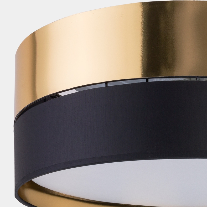 Kattovalaisin HILTON 3xE27/15W/230V d. 45 cm messinki/musta