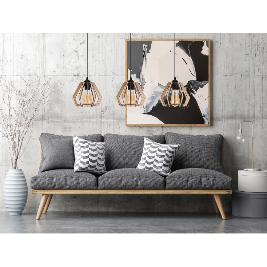 Kattovalaisin johdossa BERGO 3xE27/60W/230V musta