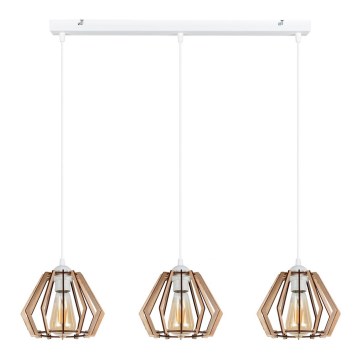 Kattovalaisin johdossa BERGO 3xE27/60W/230V valkoinen