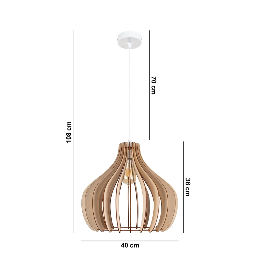 Kattovalaisin johdossa WILL 1xE27/60W/230V valkoinen