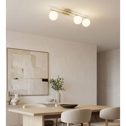 Kattovalaisin KAIRO 3xE14/10W/230V, beigen sävyinen