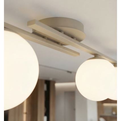 Kattovalaisin KAIRO 3xE14/10W/230V, beigen sävyinen