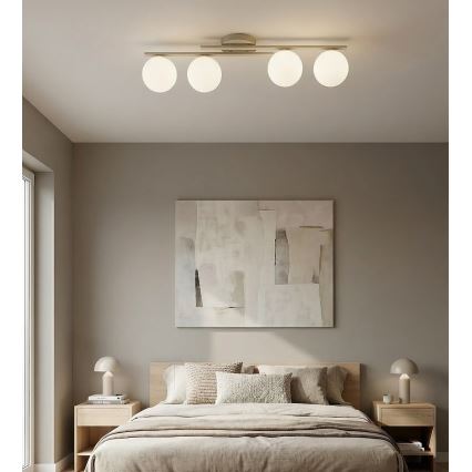 Kattovalaisin KAIRO 4xE14/10W/230V beige