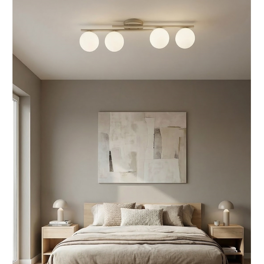 Kattovalaisin KAIRO 4xE14/10W/230V beige