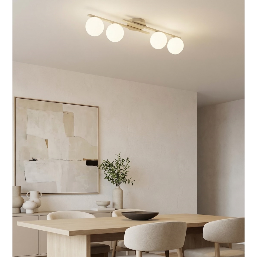 Kattovalaisin KAIRO 4xE14/10W/230V beige