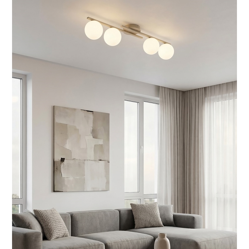 Kattovalaisin KAIRO 4xE14/10W/230V beige