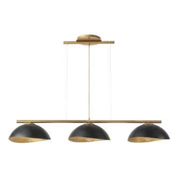 Kattovalaisin köydellä SOLAR 3xE27/60W/230V kulta