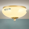 Kattovalaisin LANDHAUS 1xE27/60W/230V halkaisija 21 cm messinki/beige/sininen