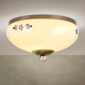 Kattovalaisin LANDHAUS 1xE27/60W/230V halkaisija 21 cm pronssi/beige/sininen
