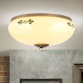 Kattovalaisin LANDHAUS 2xE27/60W/230V halkaisija 28 cm pronssi/beige/vihreä