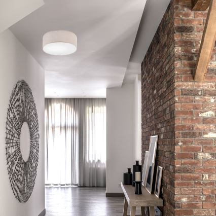 Kattovalaisin MONTE 1xE27/60W/230V Ø 35 cm beige