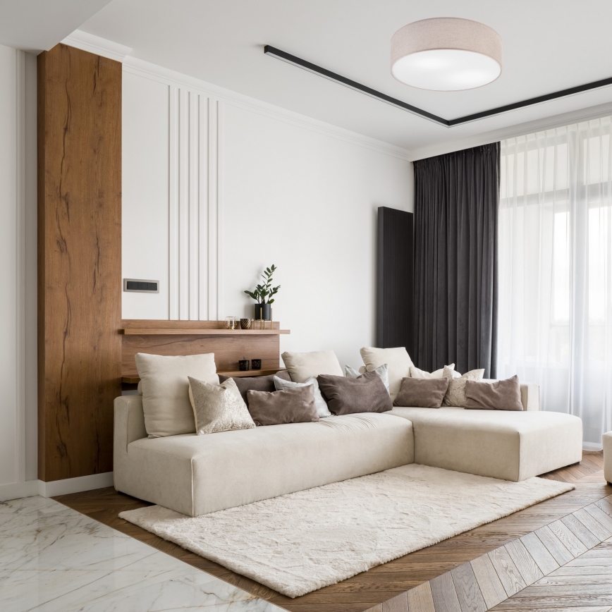 Kattovalaisin MONTE 2xE27/60W/230V beige