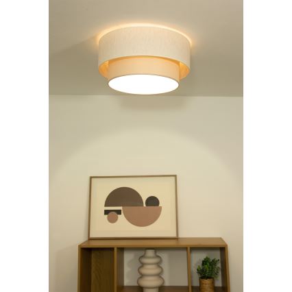 Kattovalaisin NATIA 1xE27/60W/230V, halkaisija 45 cm, kermanvärinen