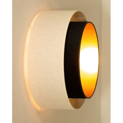 Kattovalaisin NATIA 1xE27/60W/230V halkaisija 45 cm valkoinen/musta