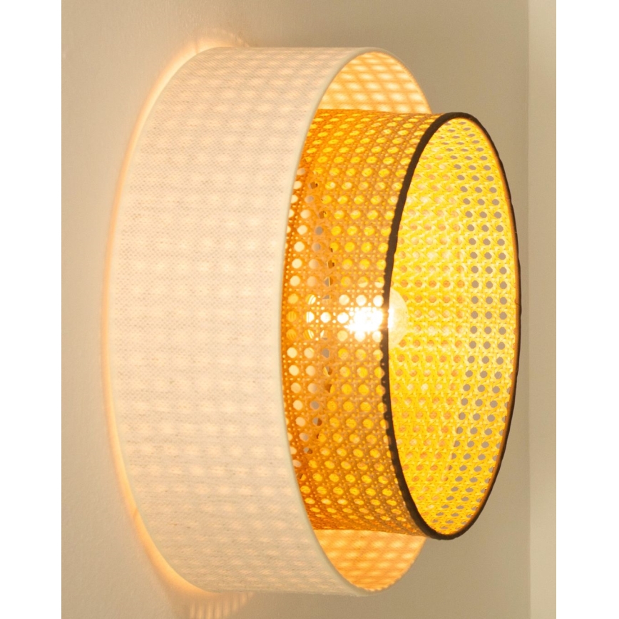 Kattovalaisin NATIA 1xE27/60W/230V valkoinen/ruskea