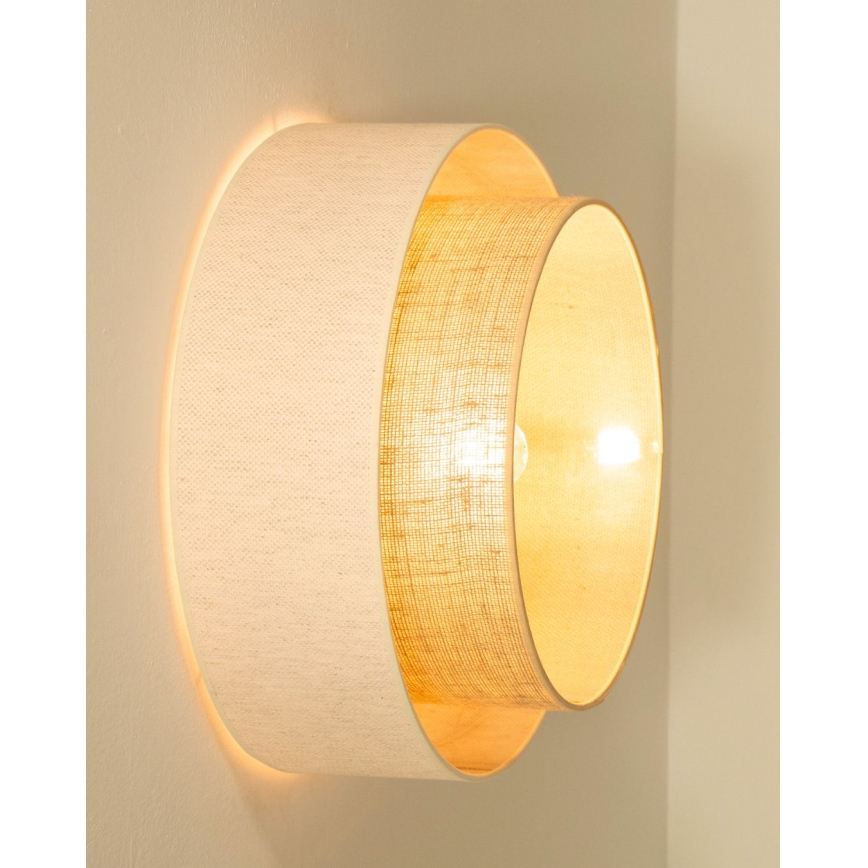 Kattovalaisin NATIA 1xE27/60W/230V valkoinen/ruskea