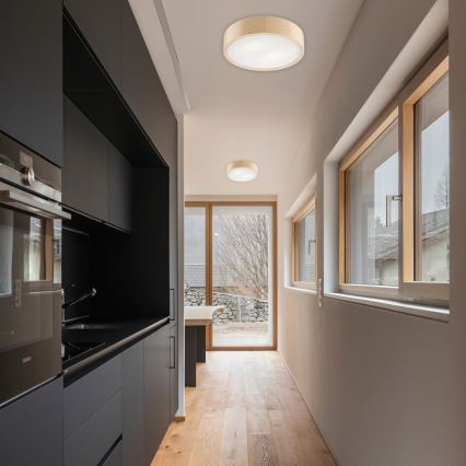 Kattovalaisin NATURAL 2xE27/60W/230V ? 37 cm mänty