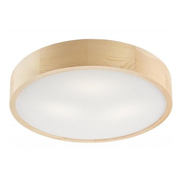 Kattovalaisin NATURAL 3xE27/60W/230V, halkaisija 47,5 cm, mänty