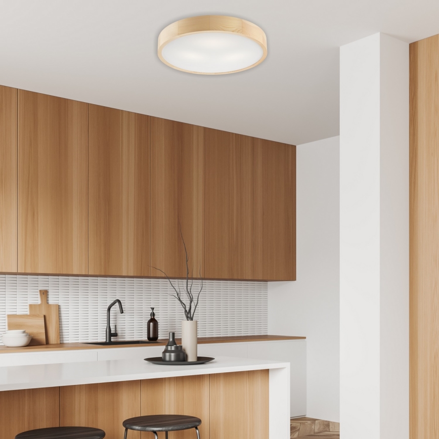 Kattovalaisin NATURAL 3xE27/60W/230V, halkaisija 47,5 cm, mänty
