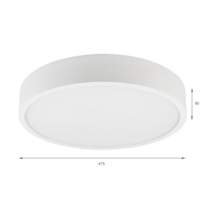 Kattovalaisin NATURAL 5xE27/15W/230V halkaisija 47,5 cm mänty/valkoinen