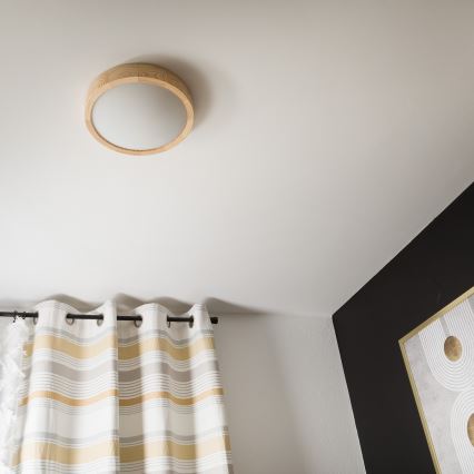 Kattovalaisin NATURAL SLIM 1xE27/60W/230V ø 27 cm mänty