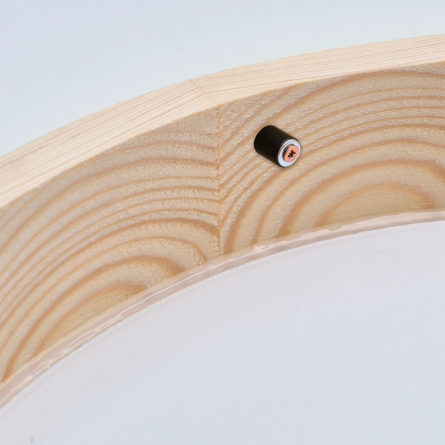 Kattovalaisin NATURAL SLIM 1xE27/60W/230V ø 27 cm mänty