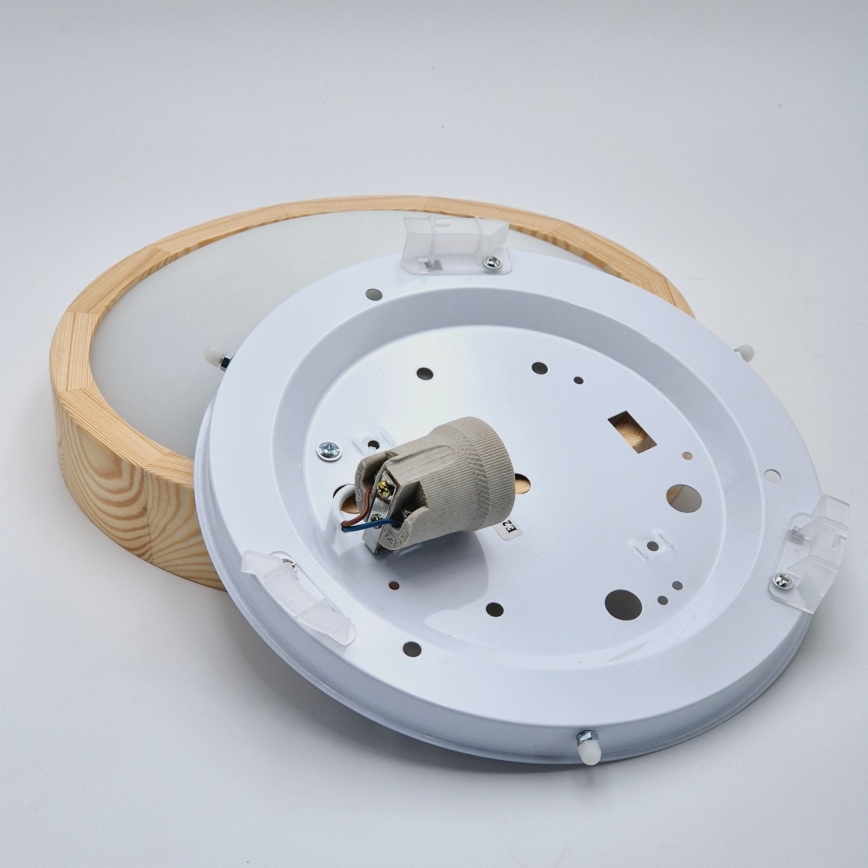 Kattovalaisin NATURAL SLIM 1xE27/60W/230V ø 27 cm mänty